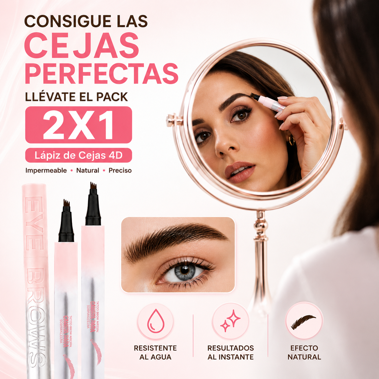 Pack 2x1 | Consigue cejas perfectas y naturales en segundos.