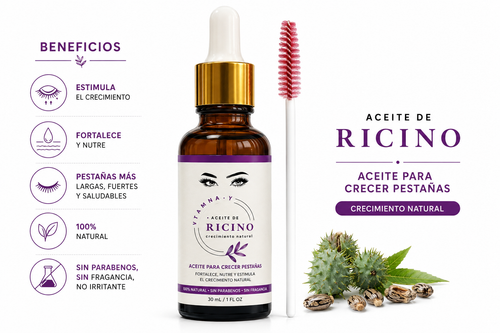 Aceite Para Pestañas De Ricino